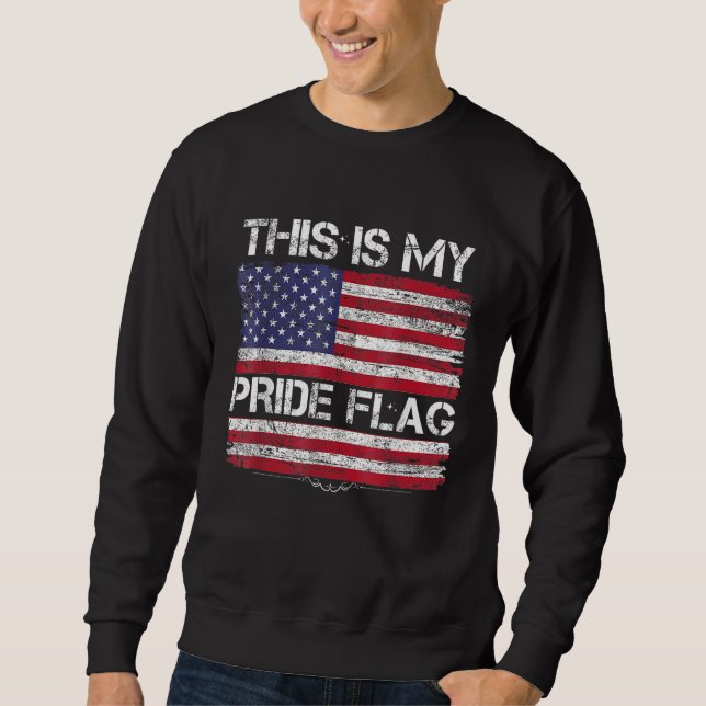 Moletom This Is My Pride Flag USA American 4th Of July Pat (Frente)