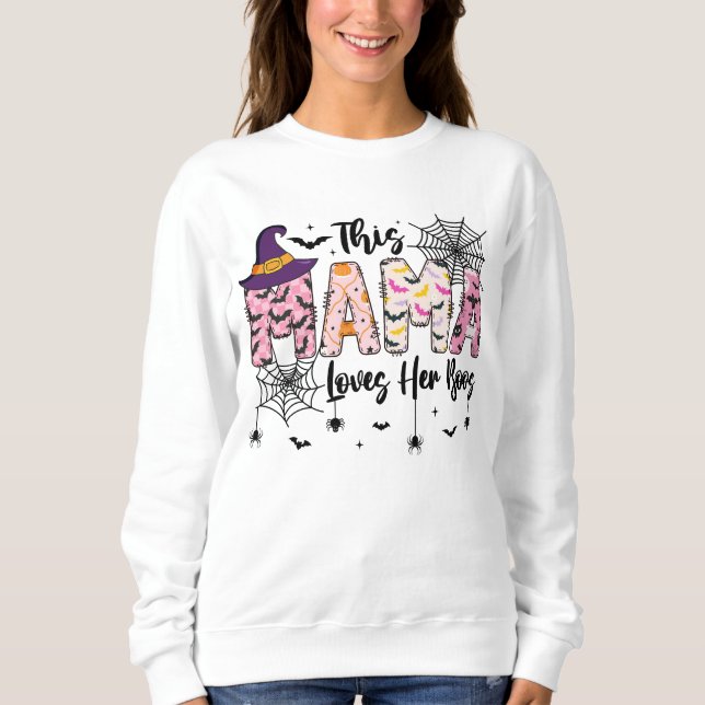 Moletom This Mama Loves Her Boos Halloween Sweater (Frente)