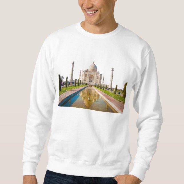 Moletom Threads Majestosos: Abrace a Beleza de Taj Mahal (Frente)