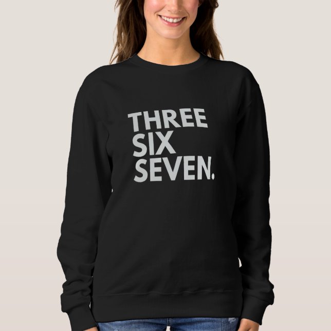 Moletom THREE SIX SEVEN Area Code 367 Quebec QC Quebec Can (Frente)