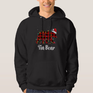 Moletom Tia Bear Buffalo Red Plaid Matching Family Christm