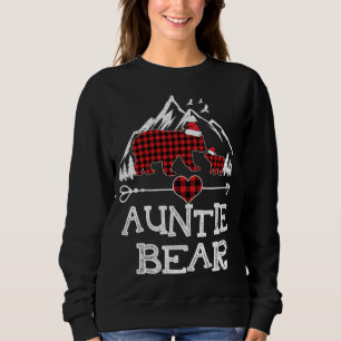 Moletom Tia Bear Christmas Pajama Red Xadrez Buffalo Fam
