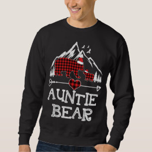 Moletom Tia Bear Christmas Pajama Red Xadrez Buffalo Fam