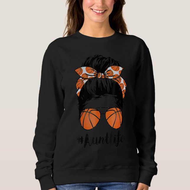 Moletom Tia de Basquete Vida Mensageira Arma Orgulho Mulhe (Frente)