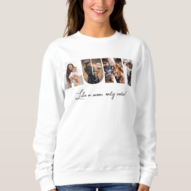 Moletom Tia Foto Collage Sweatshirt (Frente)