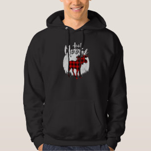 Moletom Tia Moose Red Xadrez Buffalo Matando Pajam Familia