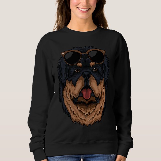 Moletom Tibetan mastiff eyeglasses  dog (Frente)