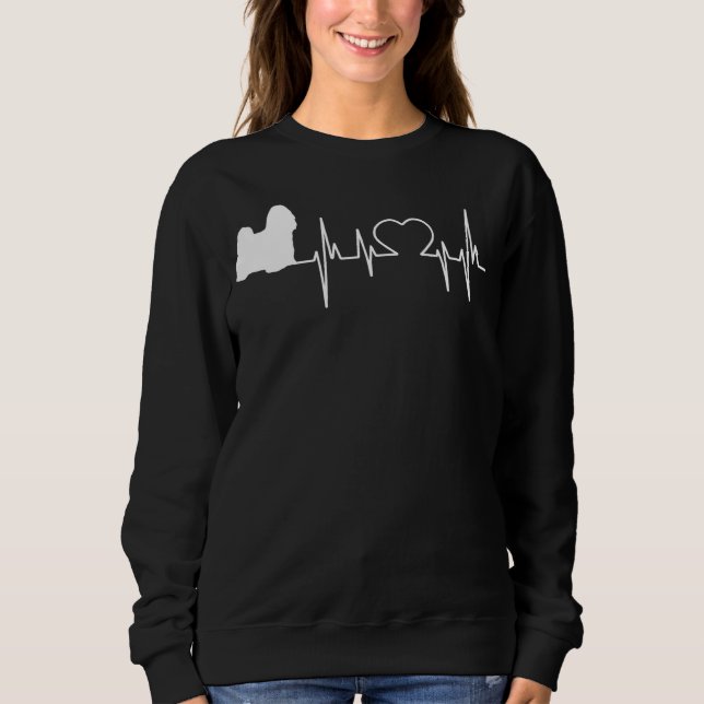 Moletom Tibetan Terrier Dog Heartbeat (Frente)