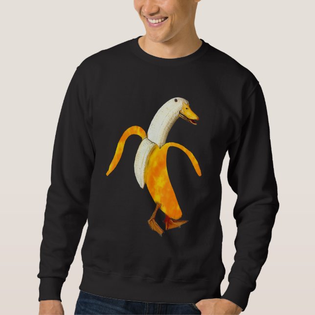 Moletom Tie Dye Banana Duck World Farm Animal Pun Distress (Frente)