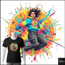 Moletom Tie-Dye com Estilo de Grafite
