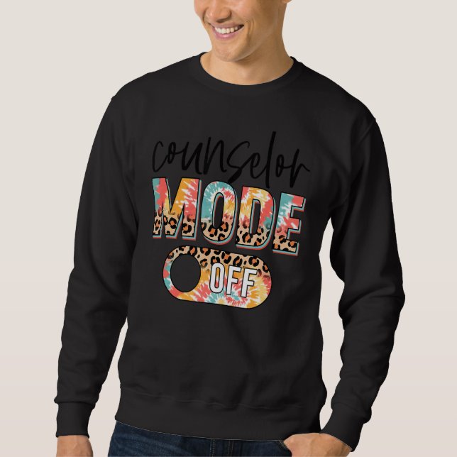 Moletom Tie Dye Counselor Mode Off Hello Summer School Cou (Frente)