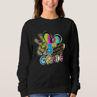 Moletom Tie Dye Hello Third 3rd Grade First Day Of School 