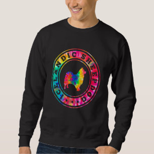 Moletom Tie Dye Islandês Sheepdog Cachorro Mãe Pai Pet