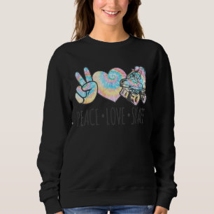 Moletom Tie Dye Roller Sking Para Meninas Adolescentes Pea