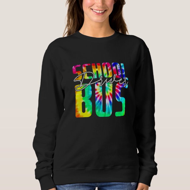 Moletom Tie Dye School Bus Driver  Busman Pride Men Women (Frente)