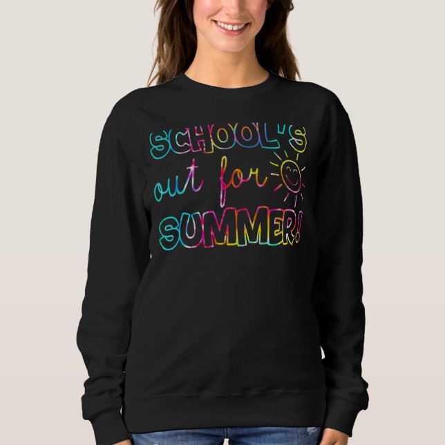 Moletom Tie Dye School Out For Summer Day (Frente)