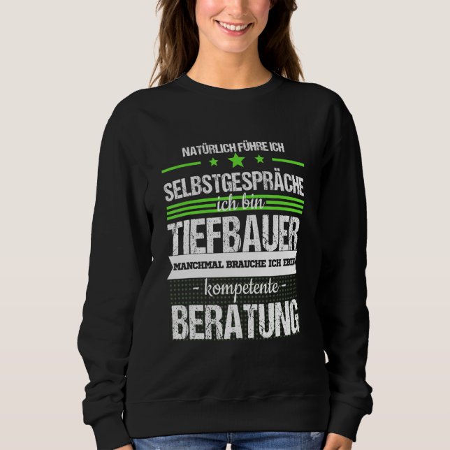 Moletom Tiefbauer Construction Site Digger Driver Professi (Frente)