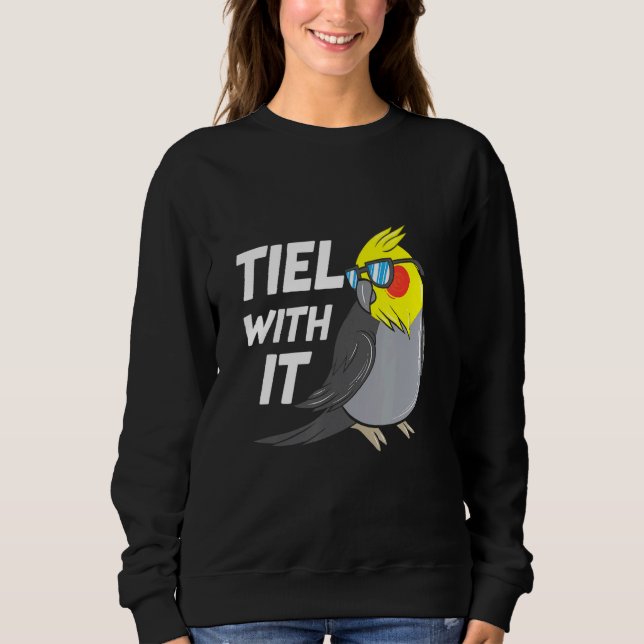 Moletom Tiel com seu Cockatiel Bird Parrot (Frente)