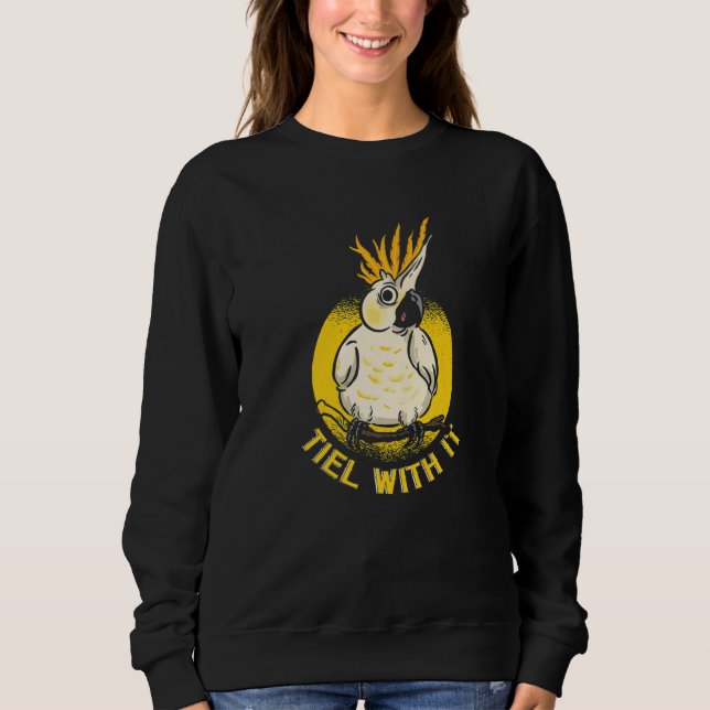 Moletom Tiel com seu Cockatiel Bird Parrot (Frente)