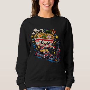 Moletom Tigela de Ramen Fofo Máquina de Remar Cartoon Fitn