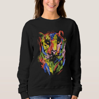 Moletom Tiger colourful animal art animal lovers tiger_1