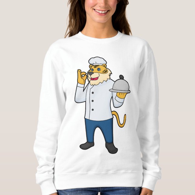Moletom Tiger Cook Chef Chapéu (Frente)