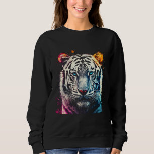 Moletom Tiger Lover Trabalho de arte Animal Motif Tiger 3
