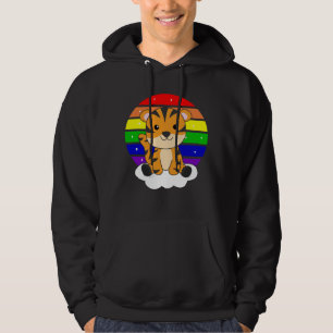 Moletom Tiger Rainbow Glitter Kawaii Tigers