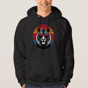 Moletom Tiger Retro Vintage Óculos Solares Animais 70s