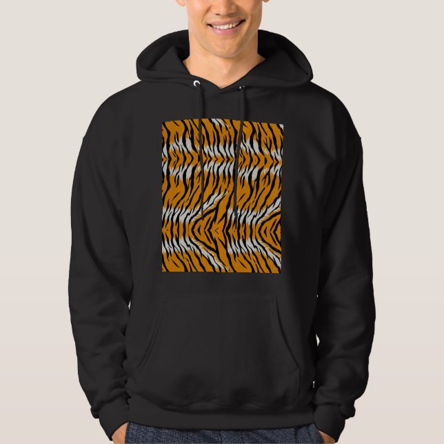 Moletom Tiger Skin Animal Print Pattern Design (Frente)