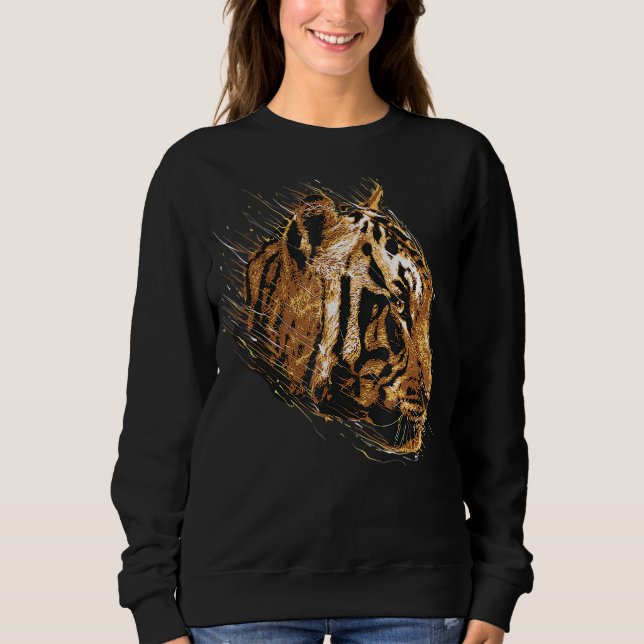 Moletom Tiger Tiger Face Animal Prints (Frente)