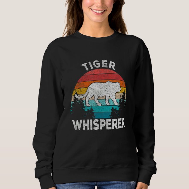Moletom Tiger Whisperer Tiger   Tiger Quote Retro (Frente)