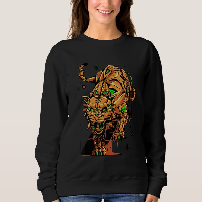 Moletom tigre a vapor steampunk (Frente)