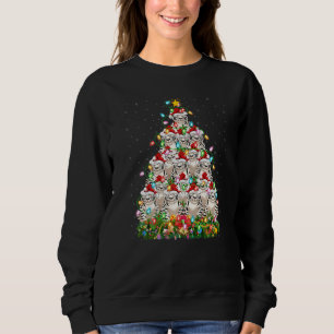 Moletom Tigre Branco Natal Papai Noel Tigre Branco Árvore