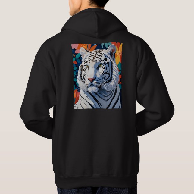Moletom Tigre branco vibrante (Verso)