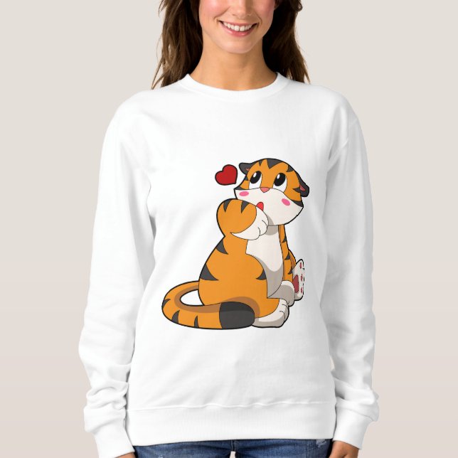 Moletom Tigre com Coração (Frente)