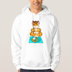 Moletom Tigre em Yoga no tapete Yoga