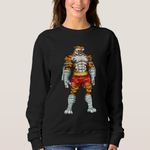 Moletom Tigre Forte do Muay Thai Tigre Gigante do Boxe T