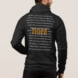 Moletom Tigre preto-e-branco com base no texto moderno da 