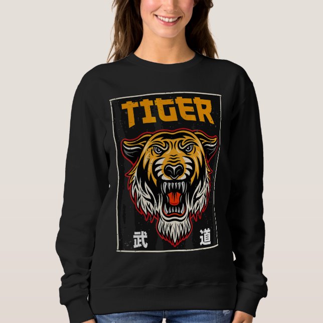 Moletom Tigre Retro Vintage Japonês (Frente)