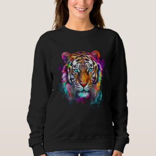 Moletom Tigre Trabalho de arte de Olhos Azuis de Tigre Tig