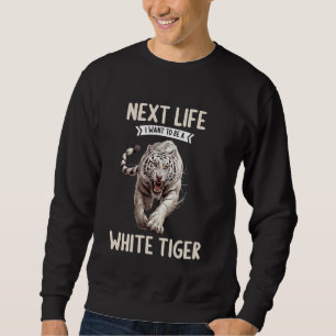 Moletom Tigres Brancos Na Próxima Vida eu quero ser um Tig