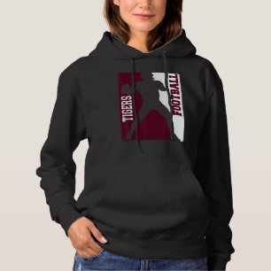 Moletom Tigres Futebol Silhouette Tackle Maroon White Lov