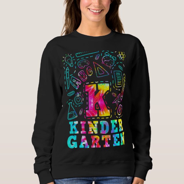 Moletom Time de Tipografia Tie Dye Kindergarten (Frente)