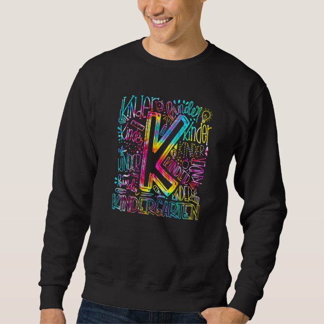 Moletom Time de Tipografia Tie Dye Kindergarten (Frente)