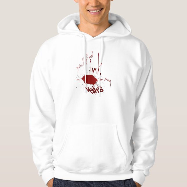 Moletom Tinta na minha veia Hoodie (Frente)