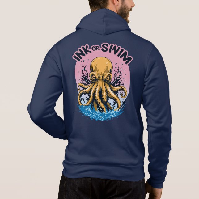 Moletom Tinta ou Natação | Cota Octopus Tattoo (Verso)