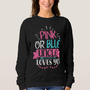 Moletom Tio Cor-De-Rosa Ou Azul Te Ama O Anúncio Da Revend