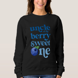Moletom Tio Primeiro Aniversário Berry Sweet One Blueberry