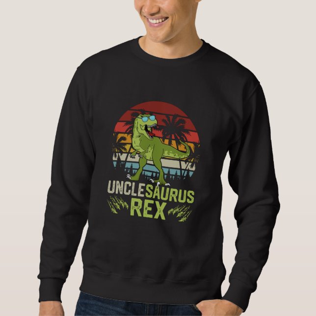 Moletom Tio Sarurus Rex | Design Legal de Dinossauro Retro (Frente)